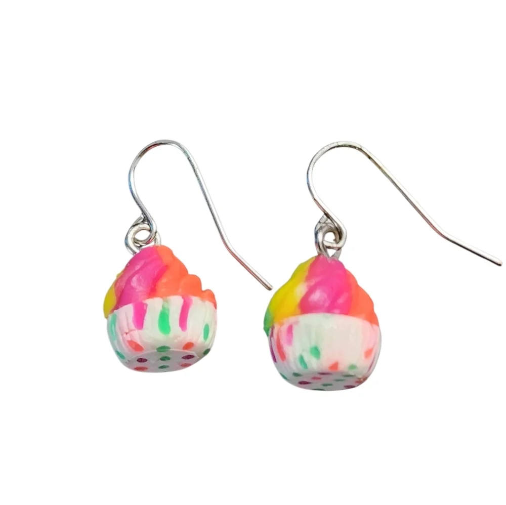 💥4 For $20💥Colorful Cupcake Earrings